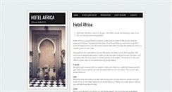 Desktop Screenshot of hotelafrica.org